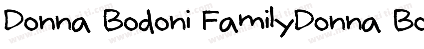 Donna Bodoni FamilyDonna Bodoni Fam字体转换